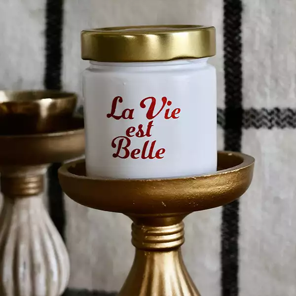 Bougie « La Vie est Belle »